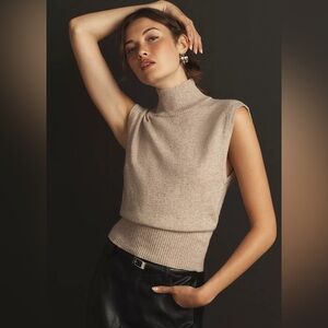 NWOT REFORMATION CASHMERE ARCO SLEEVELESS TURTLENECK SWEATER